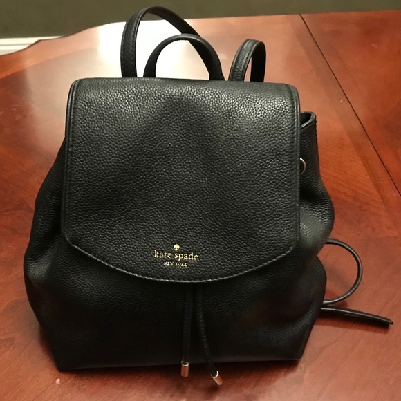 Kate Spade Black Leather Backpack & Wallet Bundle main image 4